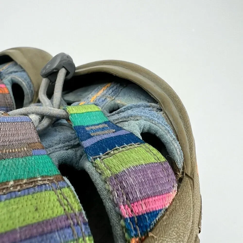 Keen Sport Sandals Blue rainbow Shoes Youth Size 3 Waterproof Closed Heel & Toe